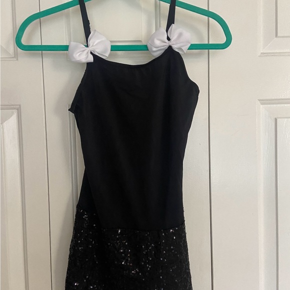 WEISSMAN Dance jazz Costume black sequin biketard CONFIDENT 10349 SA Adult -S - Picture 12 of 13